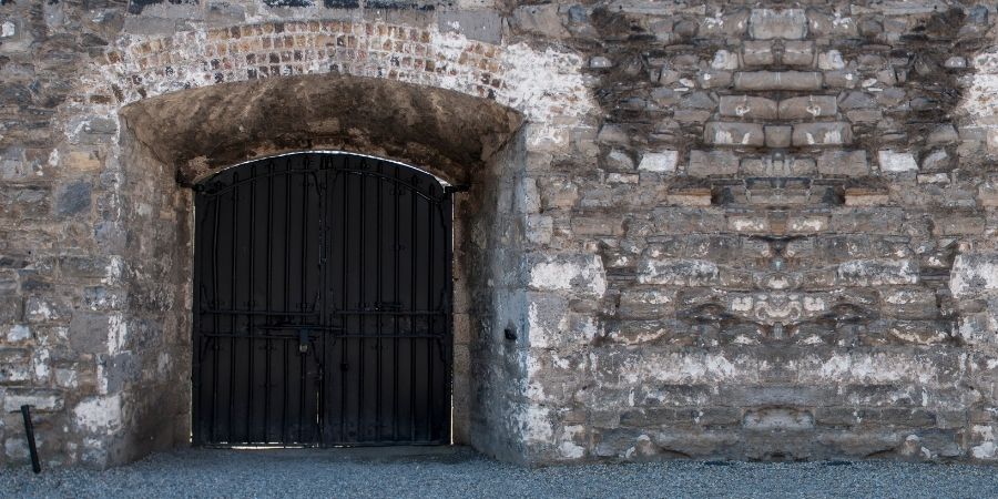 entrada a la cárcel de Dublín