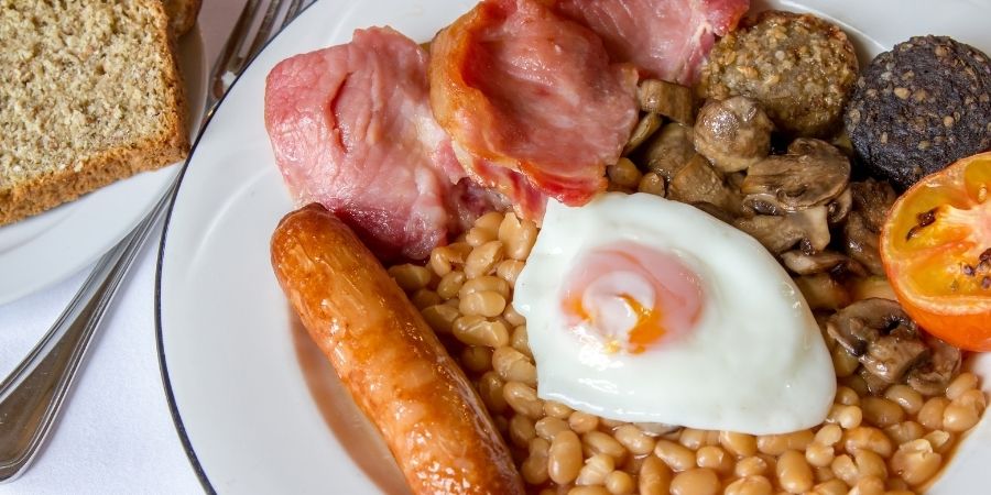 Desayuno en Irlanda del Sur